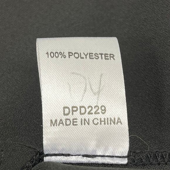 De Philo Black Sleeveless V Neck Flowy Pockets Basic Fairy Goth Witchy Dress - Picture 8 of 10